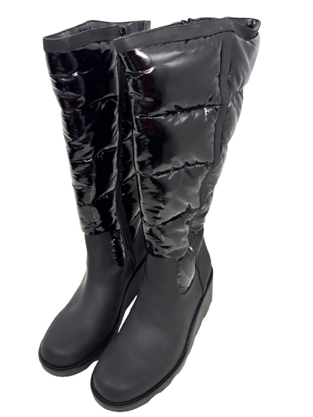 INC Hiliah Puffy Puffer Pull On Wedge Knee-High Winter Boots Womens Size 11M